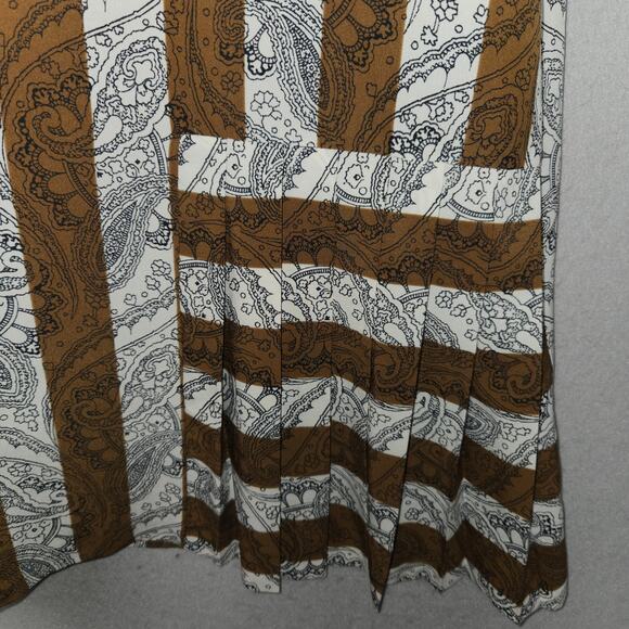 Vtg Marina de Rosa Women M Silk Blend Dress Paisley Acadamia Career Lightweight - Picture 8 of 16